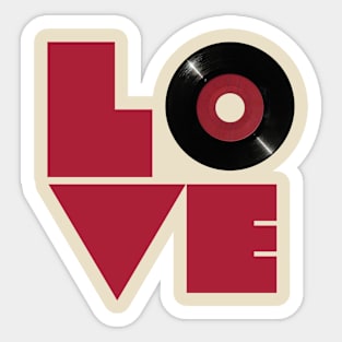 Show your LOVE for Vinyl Records Sticker